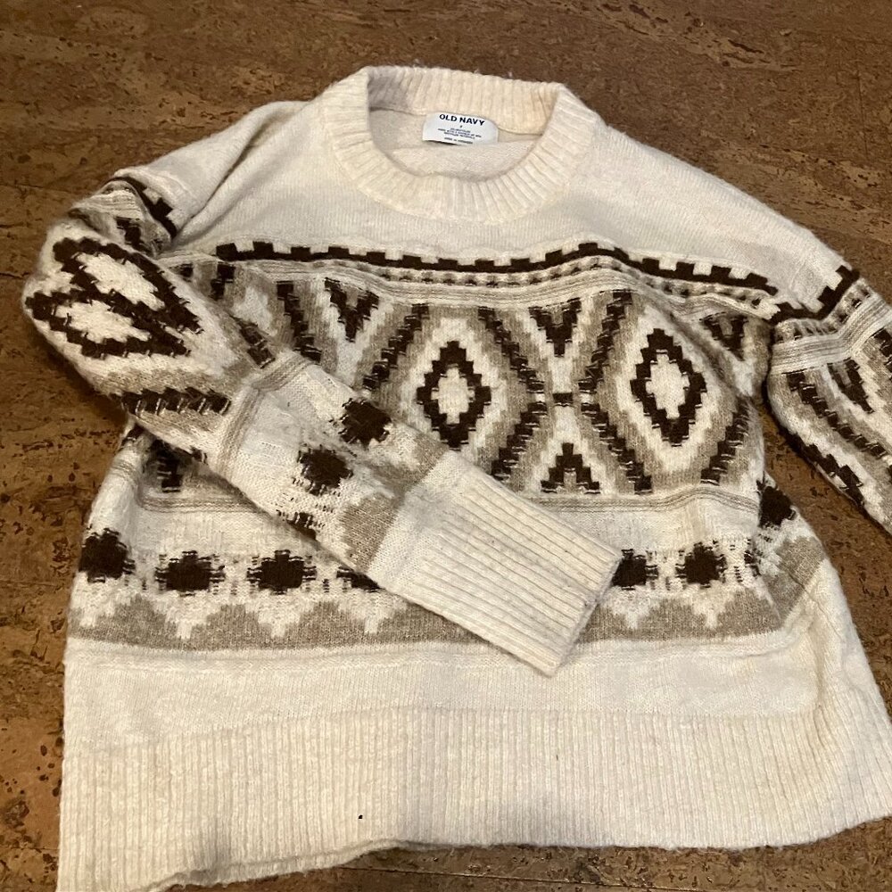 Cozy Fair Isle knit sweater